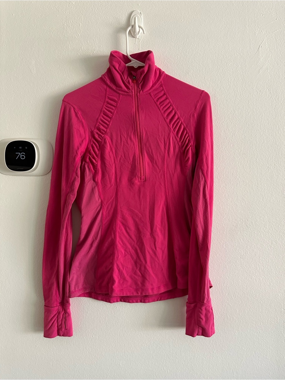 Lululemon Hot Pink Women's Athletic 1/2 zip pullover women 8 - Picture 2 of 4